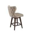 Gracie Mills Vargas Upholstered High Wingback Button Tufted 27 Swivel ...