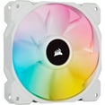 thumbnail image 4 of CORSAIR iCUE SP120 RGB ELITE Performance 120mm White PWM Triple PC Fan Kit with iCUE Lighting Node (Pack of 3), 4 of 10