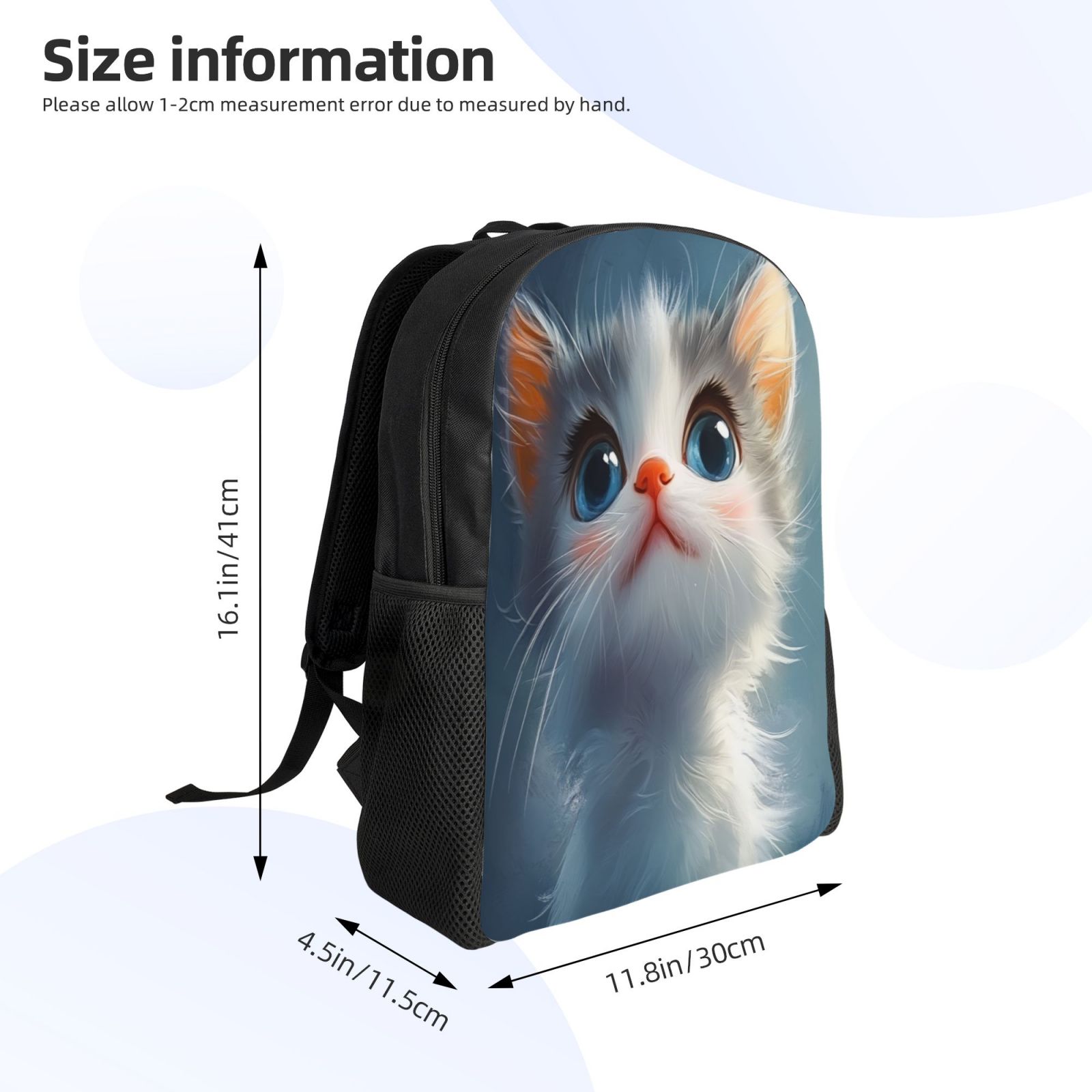 Cat Backpack Double Shoulder Backpack Durable, Spacious, Ergonomic Design for Travel, Work & Outdoor Use