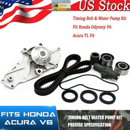 2000 Odyssey Timing Belt Vehicle Parts Timing Belt+Water Pump For Acura CL TL MDX Honda Accord Odyssey J30A J32A J35A ()