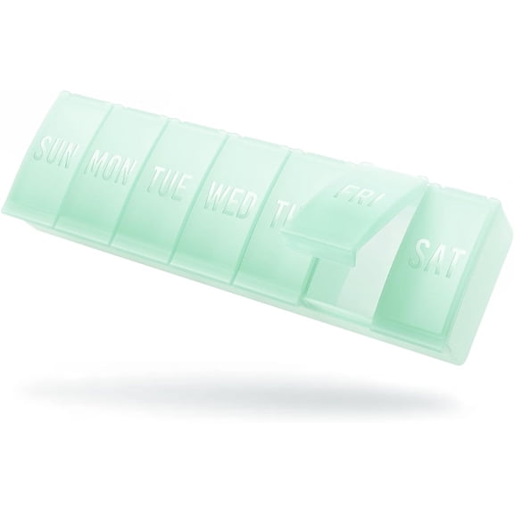 Pill Organizer Large, Weekly Medicine Pill Organizers, 7 Day Pills Box Case Travel for Big Vitamin Supplements Fish Oil
