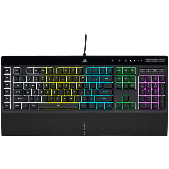 Restored Premium Corsair K55 RGB Pro Gaming Keyboard w/ Stream Deck - Black