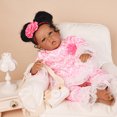 thumbnail image 6 of Takanini Reborn Baby Dolls 20" African American Silicone Limbs Realistic Baby Doll with Soft Body Birthday Gift, 6 of 8