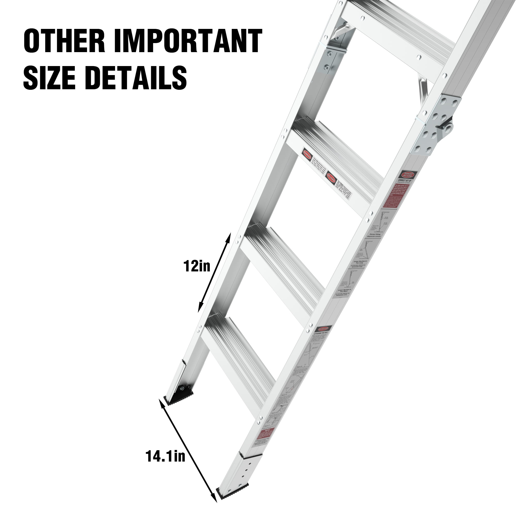 Leumius Pull-Down Aluminum Attic Ladder with Custom Fit Insulation Cover, 25 x 54 Inch Attic Stair Opening, Aluminum Foil Insulated, Zippered Combo Set