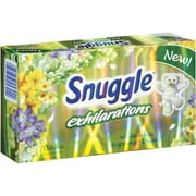 Snuggle Exhilarations White Lilac & Spring Flowers Dryer Sheets Fabric Softener, 70 Count