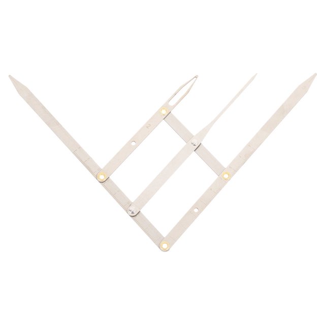 HLONK 1pc Stainless Steel Golden Ratio Ruler Eyebrow Makeup Measure Tool Eyebrow Ruler