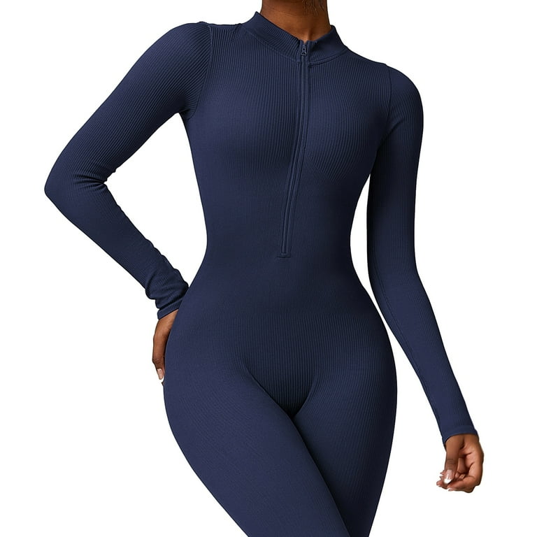 Women's long sleeve zipper high collar Bodysuits Women's long sleeve zipper high collar Bodysuits