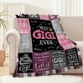 thumbnail image 2 of Gigi Gifts for Mothers Day, Gigi GiftsThrow Blanket 80" x 60", Birthday Gifts for Gigi from Grandkids, Gigi Gifts for Grandma, Present for Gigi from Grandchildren, Gigi Mothers Day Blanket Gifts, 2 of 6