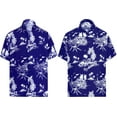 thumbnail image 2 of HAPPY BAY Men's Hawaiian Shirts Short Sleeve Button Down Shirt Men's Casual Shirts Vacation Aloha Beach Summer Party Shirts for Men Funny 4XL Tropical, Blue, 2 of 6