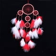 thumbnail image 1 of Wind Chimes Circular Feathers Wall Hanging Decoration Decor Craft, 1 of 4
