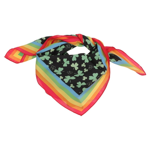 Scarf Girls Hijab St. Patrick Day Party Supplies Women's Fashion Gift Box Silk Womens Hair Ribbons Bandana