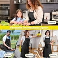 thumbnail image 6 of Extra Large Apron for Men Adjustable Bib Aprons with 2 Pockets Cooking Kitchen Women Chef Water & Oil Resistant, 6 of 6