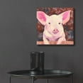 thumbnail image 6 of Epic Art 'Pig' by Carissa Luminess, Acrylic Glass Wall Art, 12"x12", 6 of 8