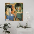 thumbnail image 5 of Diego Rivera《Two Gentlemen from Japan》Wall Art Prints Poster Art Poster Canvas Painting Decor Wall Print Photo Gifts Home Modern Decorative Posters 16x16inch(40x40cm), 5 of 5