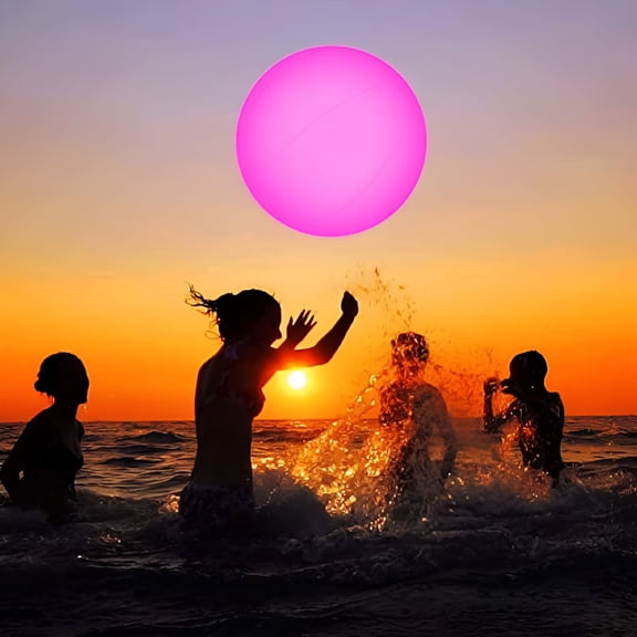 HIBIBUD Solar Floating Pool Lights - Solar Powered Color Changing 11.8-inch Balls - Float or Hang in Pool Garden Backyard Pond Party Decorations - Inflatable Waterproof