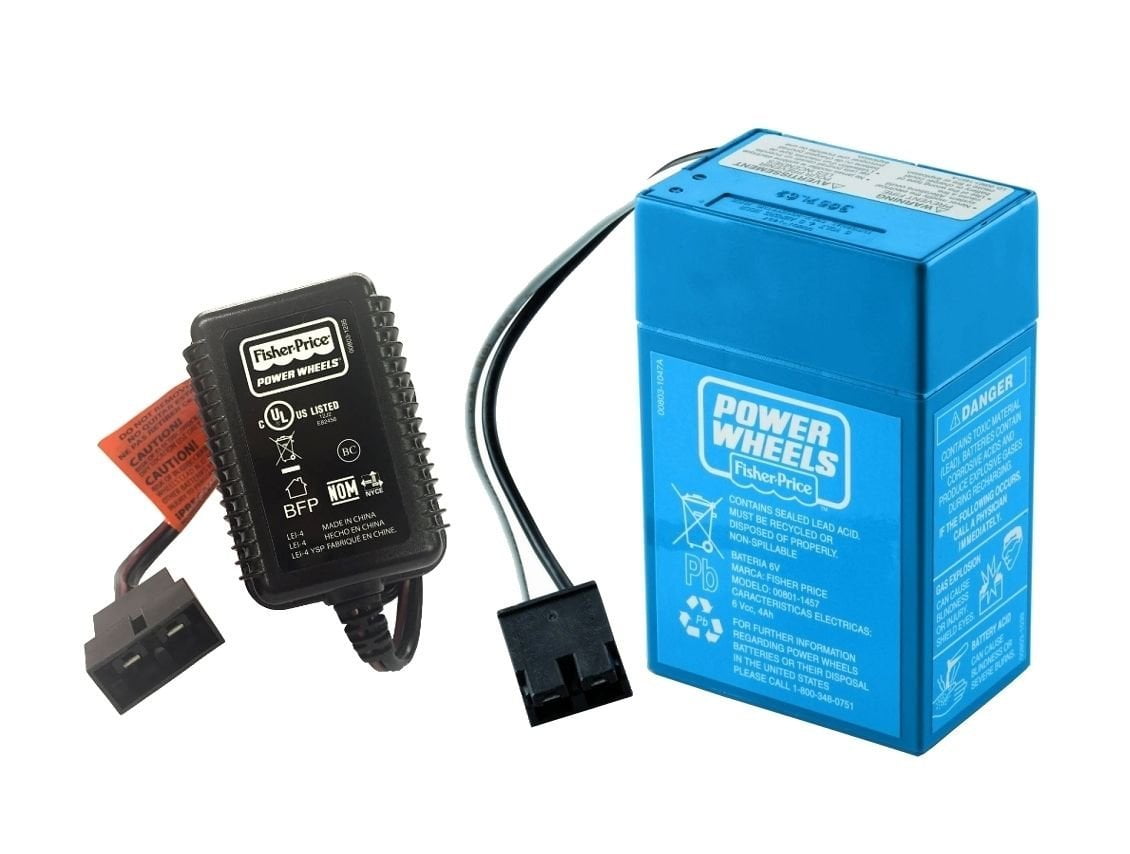 Power Wheels 74230 Harley Davidson Lil Motorcycle 6 Volt Blue Battery Charger 