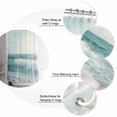 thumbnail image 5 of 72x78 Inch Shower Curtain Light Blue Coastal Bathroom Decor Waterproof Fabric Bathtub Bath Curtains Decorative Summer Beach Seaside Ocean Extra Long Shower Curtain Set with Hooks, 5 of 6