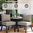 thumbnail image 3 of Bellefurn Outdoor Deep Seat Cushion 24 X 24 X 6 inch for Patio Furniture,Outdoor Chair Cushions Waterproof & Fade Resistant Patio Furniture Cushions for Wicker Chair, Sofa, Couch, 3 of 11