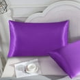 thumbnail image 2 of Satin Pillowcase For Hair And Skin, Silk Pillowcase2 Pack Standard Size With Env, 2 of 6