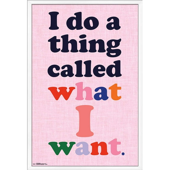 Sassy Saying Wall Poster, 22.375" x 34", Framed