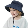 thumbnail image 2 of Toddler Baby Summer Sun Protection Fashion Solid Color Sun-Hat Cute Sunscreen Hat Cap, 2 of 12