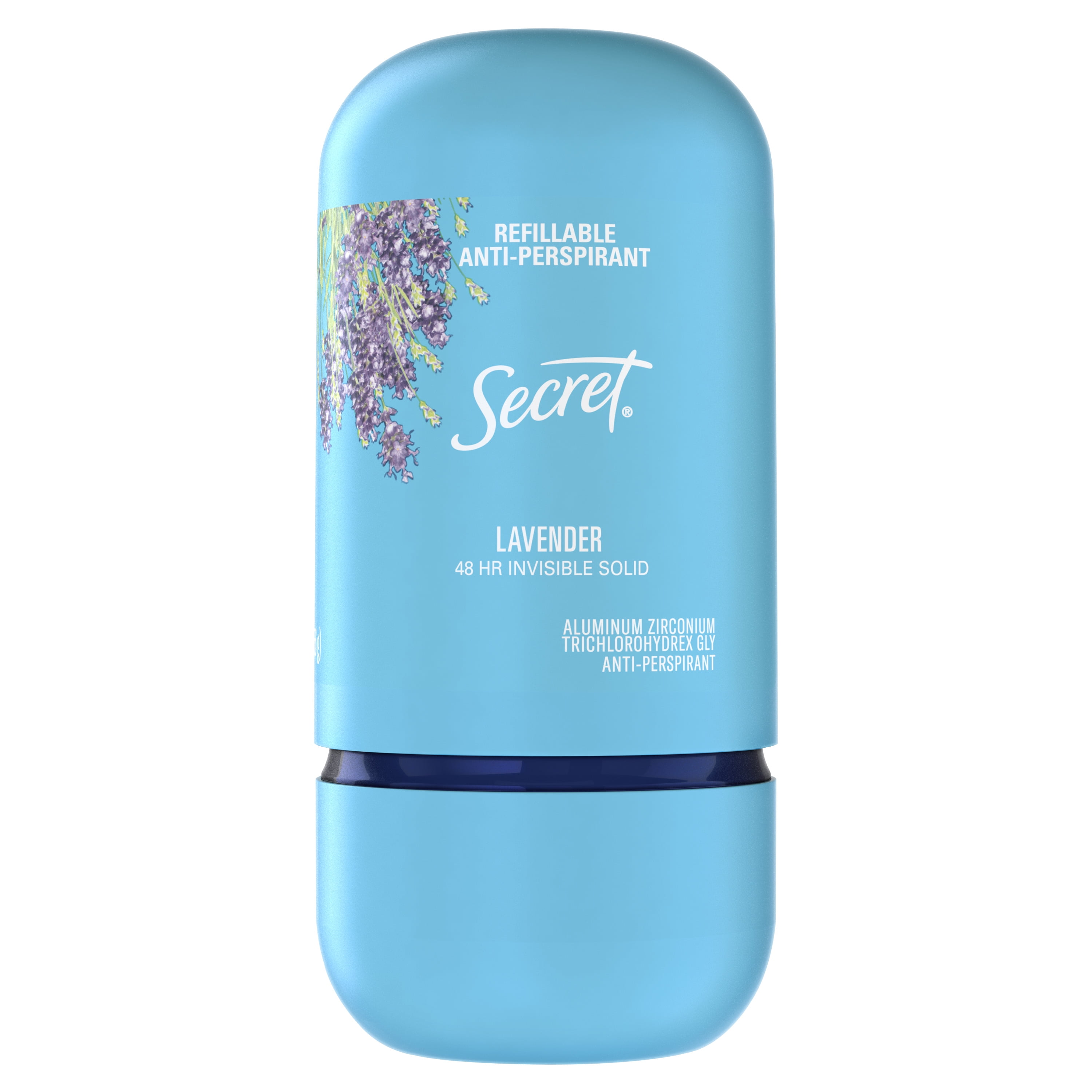 Secret Refillable Invisible Solid Antiperspirant Deodorant, Lavender, 2