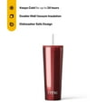 thumbnail image 2 of RTIC 28 oz Ceramic Lined Everyday Tumbler, Spill-Resistant Straw Lid, Black Cherry Metallic, 2 of 7