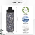 thumbnail image 3 of Uemuo Daisies Flowers 18OZ Insulated Kettle, Sports Water Bottle, Stainless Steel Kettle, Vacuum Insulated Flask, Flip Lid Travel Mug, 3 of 7