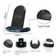 thumbnail image 7 of Slabao 10W Wireless Foldable Fast QI Charging Station for iPhone 13/12/11 Pro Max/X/Xs Max/8/8 Plus, 7 of 7