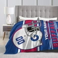 thumbnail image 6 of Custom Buffalo Blanket Personalized Throw Blankets Name Number Gifts for Men Women Boy Football Style Decor, 6 of 6