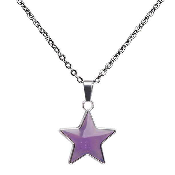 Colgante de estrella Fernando Collar de Cadena larga 19,6 Blanco estado de ánimo