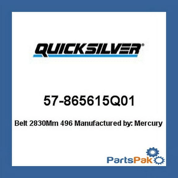 Quicksilver 865615Q01 Serpentine Belt, 2,830mm Long for MerCruiser 496 Magnum Engines