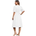 thumbnail image 3 of Ekouaer Cover Up for Women Swimwear Sexy Open Front Kimono Bathing Suit Cover Up Slim Fit Swimsuit, 3 of 6