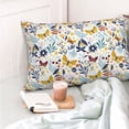 thumbnail image 6 of Vsdgher Flowers Butterfly Print Pillow Cases -Iconic Collection Pillowcases -Extra Soft, Not easy to deform,not pilling Export quality, 6 of 8