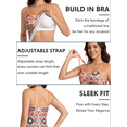 thumbnail image 5 of Women's Camisole with Built in Bra Tank Tops for Layering Stretch Casual Undershirts Adjustable Strap Womens Print Basic, 5 of 8