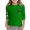 Dark Green, variant on Toddler Girls Cute Tops St Day Print Three Quarter Sleeve Top Shirts Size 3-4T ,Black
