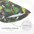 thumbnail image 5 of Bixox Cartoon Dinosaurs Printed Pillow Protector,Super Soft Ideal for Home,Guests,Rentals - 16"x24", 5 of 8