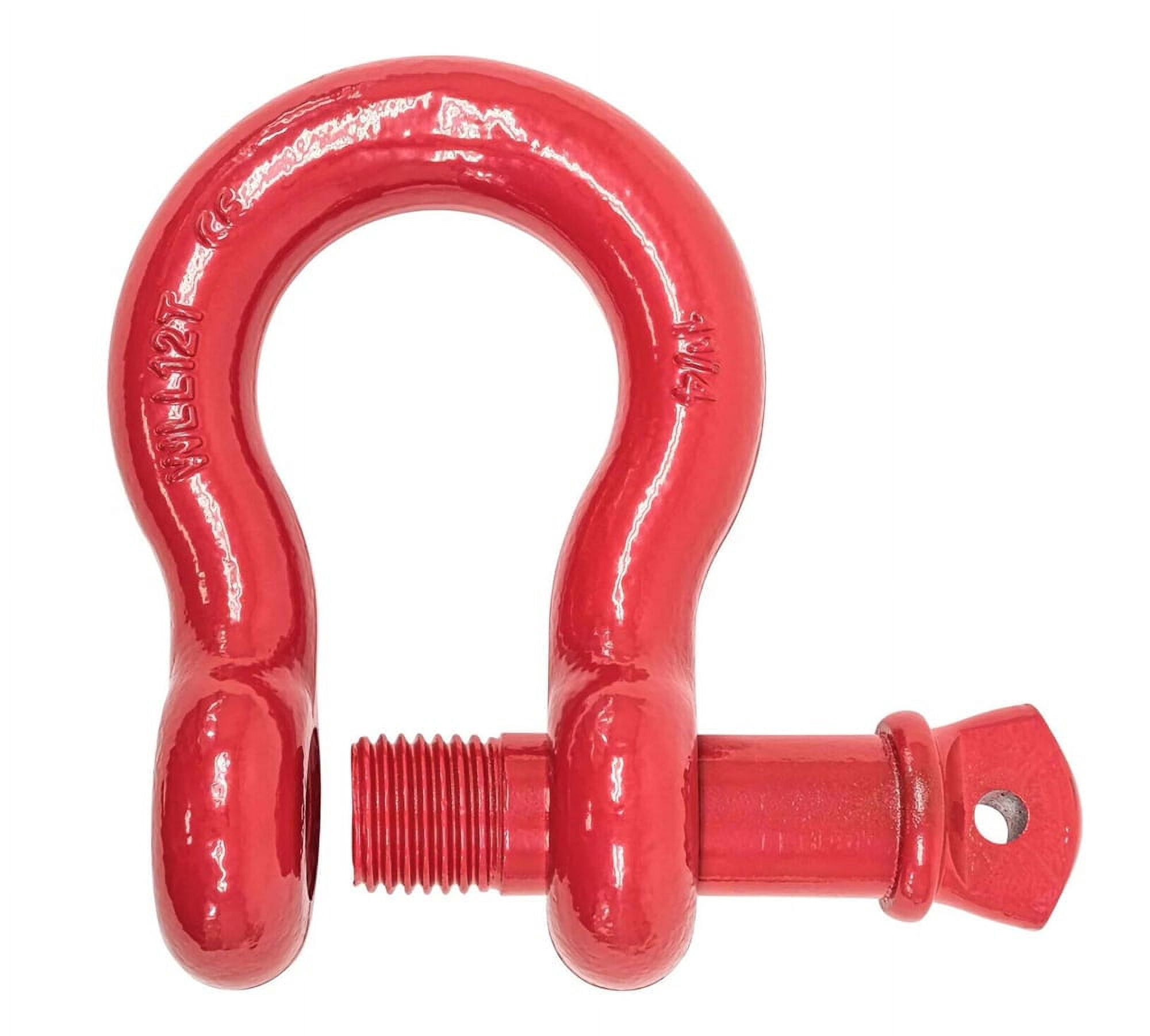 1/2" Anchor Shackle Forged Carbon Steel w/ Alloy Screw Pin Load Limit # 2.0 Tons (4,000 lbs) | Double Rust Protection Heavy Duty D Ring Shackle for Towing, Rigging & Vehicle Recovery (20 Pack)