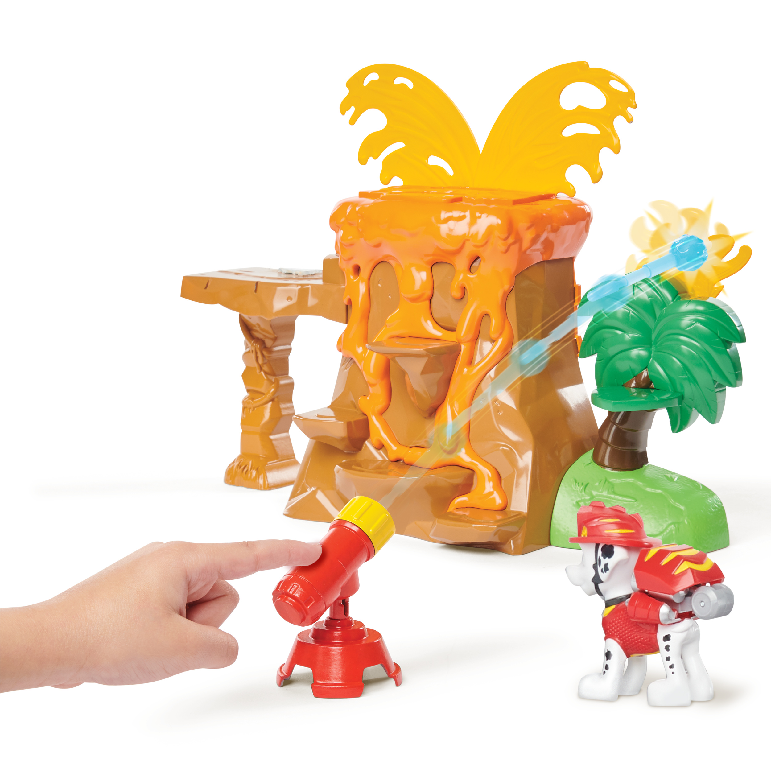 paw patrol dino rescue volcano playset