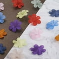 thumbnail image 5 of U8MO Colorful Transparent Acrylic Flower Bead Frosted Big Size Loose Bead Caps 33x8mm-Mixed Color, 50pcs, 5 of 9