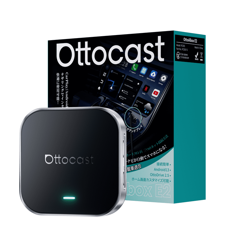 Ottocast E2 OttoAibox Android 13 Smart AI Box Wireless CarPlay