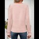 thumbnail image 5 of Blusas Tipo Túnica de Larga Abullonada con Cuello Cuadrado para Mujer, Estilo Casual y Moderno para Otoño Rosa XL, 5 of 8