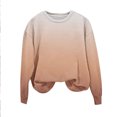 thumbnail image 6 of Tao Tao Toddler Kids Boys Girls Crewneck Sweatshirt Long Sleeve Gradient Tops Cute Pullover Loose Fit Casual Outfit Athletic Spring Fall Brown 7 Years, 6 of 8