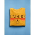 thumbnail image 3 of J'adore You Banner Sweatshirt Women -Image by Shutterstock, Female Small, 3 of 4