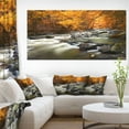 thumbnail image 1 of Automne Terrai avec Arbres et Rivière - Impression sur Toile Paysage, 1 of 4