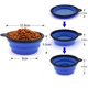 thumbnail image 4 of 2 Piezas de Cuenco Portátil para Perros Cuenco Plegable para Perros, Cuencos de Viaje para Perros y Gatos Cuencos 350ml, Azul y Rojo, 4 of 5