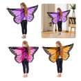 thumbnail image 3 of Sonducket Mantón de ala de moda para niños - Buena decoración Fácil de usar Cómodo de usar Ala de mariposas Disfraces de disfraces naranja 100*cm, 3 of 6