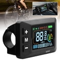 thumbnail image 2 of E Bike Display LCD Screen 24V 36V 48V 60V with 5 Pin Waterproof Interface Cable, for 02OMD Controllers Electric Bicycle Display Smart Meter Dashboard, LCD Color Screen Meter Ebike Accessories, 2 of 8