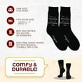 thumbnail image 4 of Trendy Zone 21 Funny Novelty Socks, Fun Cool Crazy Socks With Funny Quotes, Unisex Crew Socks, One Size Fits Most, Gift for Birthday, Bachelor Party, Anniversary, Wedding, Baby Shower, 4 of 7