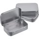 thumbnail image 1 of Juego de 3 cajas rectangulares de metal plateado con bisagras vacías Cajas de almacenamiento Mini caja portátil Caja de almacenamiento pequeña esquí esquí Gafas de esquí, 1 of 5